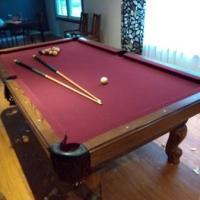 Oak Pool Table